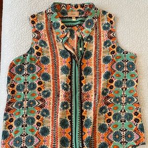 Anthropologie sleeveless silk top